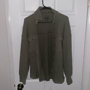 Army Green Cardigan
